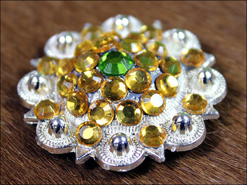 Citper Gold Crystals Berry Headstall Saddle Cowgirl Hilason